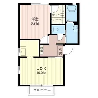 ステラハウスA【1階】の間取り