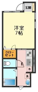 東京都葛飾区東新小岩7【アパート】の間取り