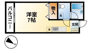 千葉県東金市求名【アパート】の間取り