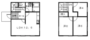 静岡県浜松市中央区志都呂町【一戸建】の間取り