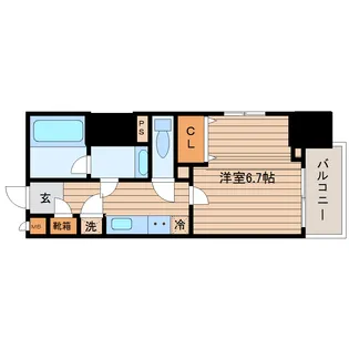 HF北四番丁レジデンス【6階】の間取り