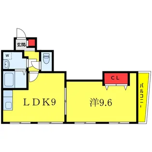 竹の塚コーポ三愛【3階】の間取り