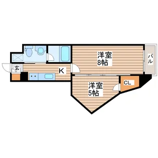 ヴィラマール河原町【2階】の間取り