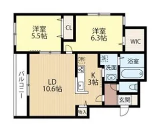 Aida Izari【3階】の間取り