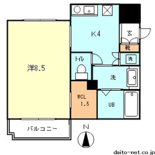 ファーストスクエア【4階】の間取り