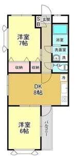 コーラルスターガーデン【2階】の間取り