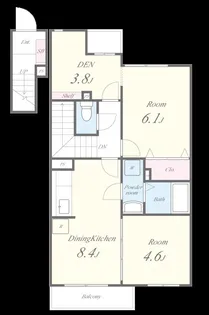 エスポワール(久留米)【2階】の間取り