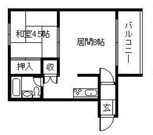 ベルエアーパレス滝川【3階】の間取り