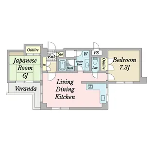 三条高倉アーバンライフ【3階】の間取り