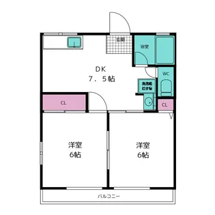 シティハイムメイプルハイツ【1階】の間取り