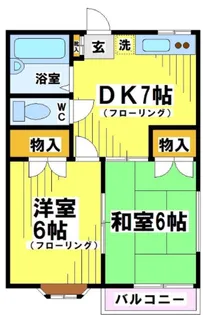 東京都府中市南町5【アパート】の間取り