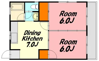 広島県広島市中区舟入川口町【マンション】の間取り