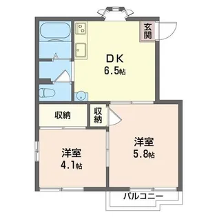 ヒルトップ海老名【2階】の間取り