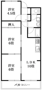 マンワール南末広【2階】の間取り
