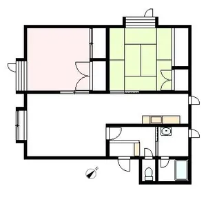 錦ハイツ23A【2階】の間取り