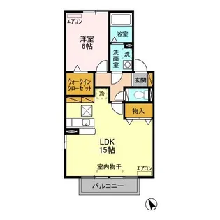 千葉県市原市ちはら台西1【アパート】の間取り