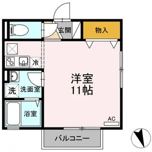 徳島県徳島市安宅1【アパート】の間取り