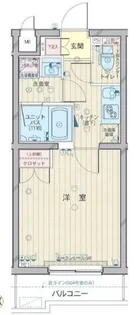 ルーブル武蔵中原弐番館【1階】の間取り