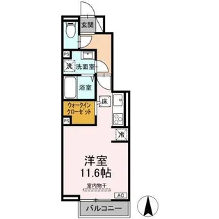 Belle riviere【1階】の間取り