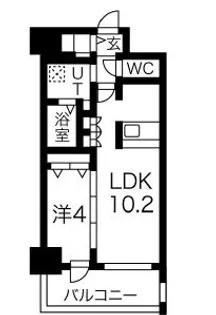 アドバンス名古屋モクシー【13階】の間取り