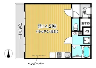 百万遍ハイツ【4階】の間取り