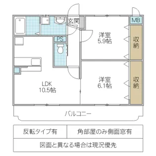 パルディス【1階】の間取り