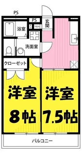 アムール K【1階】の間取り