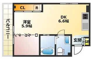 グランバリュー西巣鴨【4階】の間取り