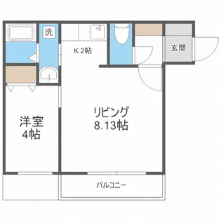 アスパイア琴似【2階】の間取り