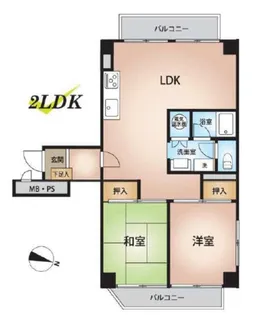 トーカングランドマンション音羽【6階】の間取り