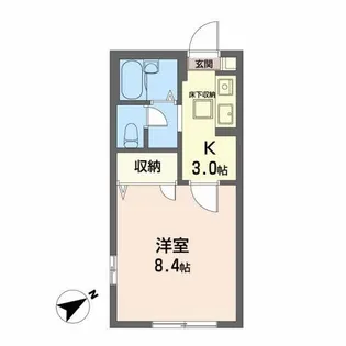 フレグランス熱海【1階】の間取り
