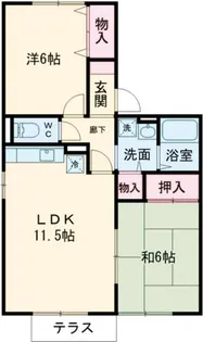 ラヴェルム B棟【1階】の間取り