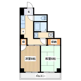 クレールメゾン北野【3階】の間取り