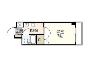 第15片山ビル【8階】の間取り