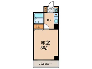 ト-カン五条烏丸キャステ-ル【2階】の間取り