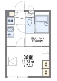 レオパレスブライト ビューティ【2階】の間取り