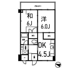 パルメゾン和光【4階】の間取り