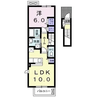 ブライト カゲカ【2階】の間取り
