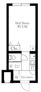 プリンセスライン幡ヶ谷【1階】の間取り