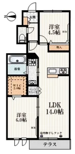 カーサ・ハナミズキ【1階】の間取り