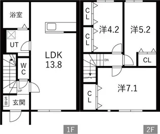Bleu vertの間取り