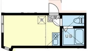 ユナイト石川町ジョルジーニョ【1階】の間取り