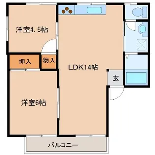 上田アーバンライフ【2階】の間取り