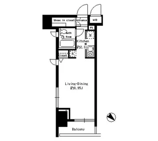 パークルージュ赤坂檜町【4階】の間取り