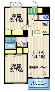 アルティプラーノII【2階】の間取り