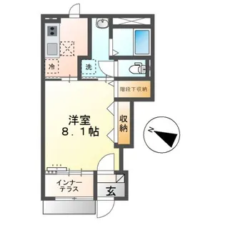 Star Terrace天神(スターテラステンジン)【1階】の間取り