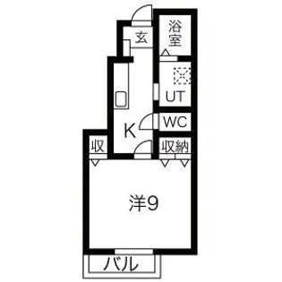 ケランシェル【1階】の間取り