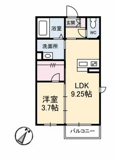 レユポルト【2階】の間取り