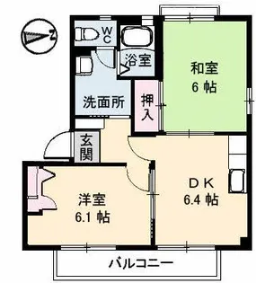 サントーク B棟【2階】の間取り