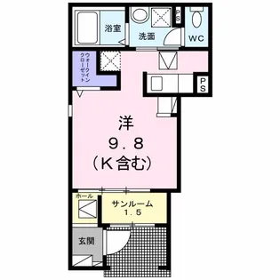 ソレイユ フルール III【1階】の間取り